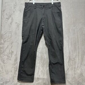 Milwaukee Pants Men's 36 Gray Carpenter Heavy Duty Flex Work Pants Regular Fit